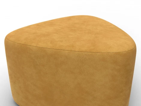 Пуф 004 (ДСП,Фанера/Пластик/Велюр/Желтый) Лига Диванов 132500