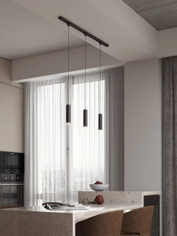 Трековая система в сборе однофазная накладная 220V 30W Hesby Lighting Skylite №12 HSBL_kompl_S012_NI1B4K