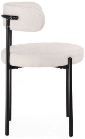 Стул Woodville на металлокаркасе Rudi white / black 15602