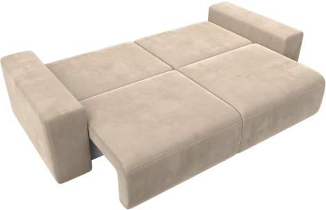 Диван прямой Лига-036 НПБ Классик (Бежевый/Велюр) Лига Диванов арт.121305