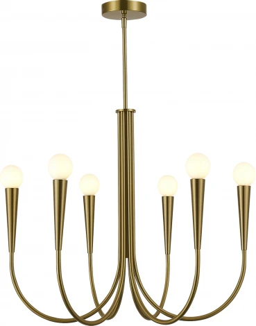 Потолочная люстра на штанге ST Luce Dutchess SL1243.303.06 Латунь E14 6*60W