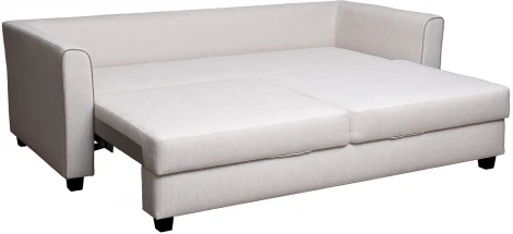 Диван Marco трехмест. раскл., св.серый Koza2601-ECRU+Nev21 225*102*92см Garda Decor арт.MARCO-Koza2601-ECRU+Nev21