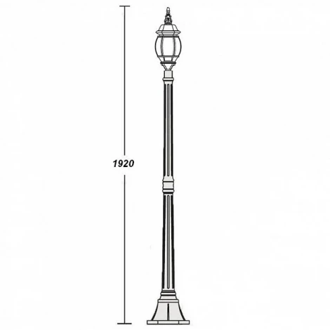 Наземный фонарь Oasis Light 83408S Gb (220V, IP44)