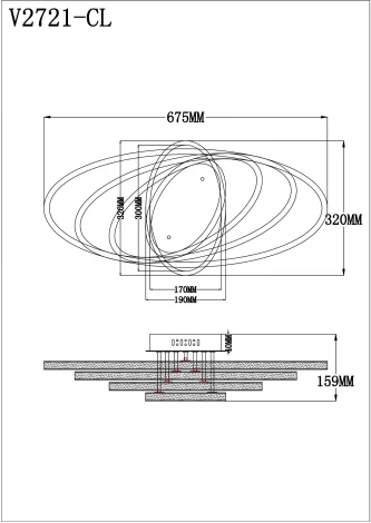 Потолочная люстра Moderli Odisey V2721-CL