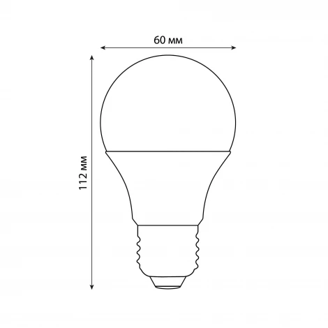 Лампа светодиодная, диммируемая, форма "A", матовая, белый свет 4000K Volpe OPTIMA DIM LED-A60-6W/4000K/E27/FR/DIM/SLS