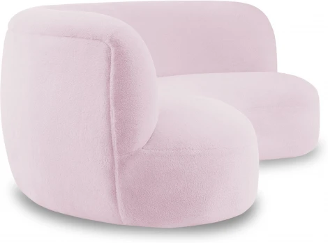 Диван Patti 2400 ОГОГО (арт.853241), (Мех/Розовый)