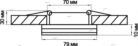 Встраиваемый точечный светильник Lightstar Maturo 070254 (LED, 220V, IP44)
