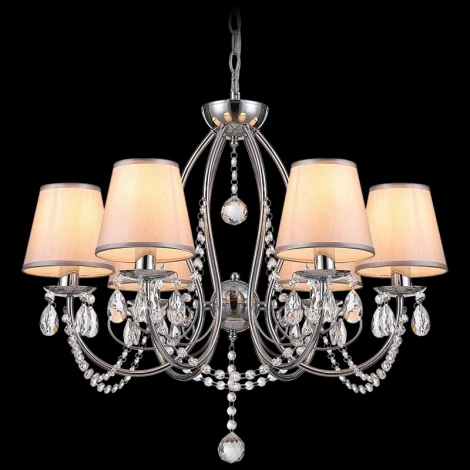 Подвесная люстра ILLUMICO IL6183-6P-27 CR (220V, на цепи)