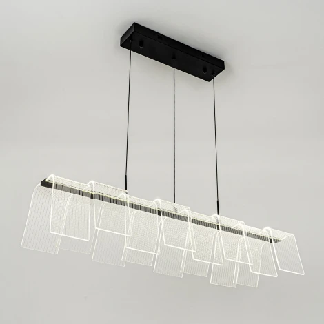 Подвесной светильник светодиодный с пультом с регулировкой цветовой температуры LED4U LED4U L7709-970 BK