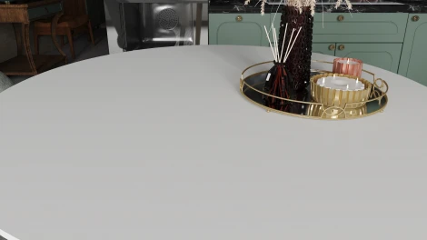 Стол обеденный Калифорния Морган Белый/Дуб янтарный