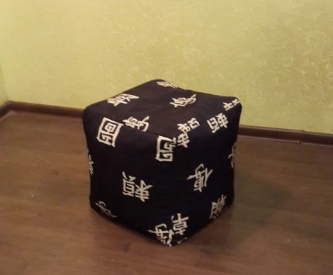 Пуфик Dreambag Куб Черный Дракон (Классический) 3905101