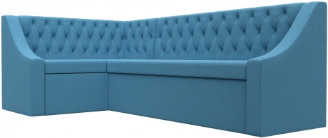 Диван кухонный угловой Мерлин левый угол (Голубой/Рогожка) Лига Диванов арт.123228L