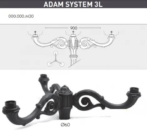 Наземный фонарь Fumagalli Simon U33.208.M30.AXH27 (220V, IP55)