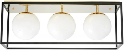 Потолочный светильник Lumina Deco Maldini LDC 8060-3 F.GD+BK (220V, шарики)