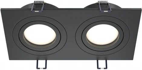Встраиваемый светильник Atom GU10 2x50Вт Maytoni Technical DL024-2-02B (220V)