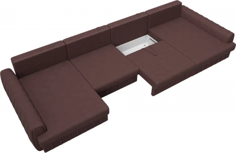 Диван П-образный Лига-057 НПБ Лонг Лига Диванов (Замша) арт.129341