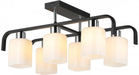 Потолочная люстра на штанге Imex MD.51538-6-S-BK+CH