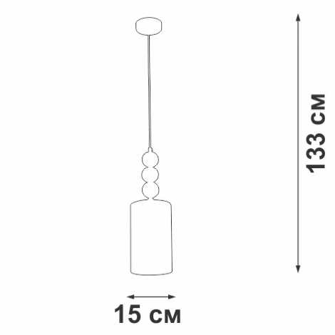 Подвесной светильник V2996-1/1S Vitaluce (220V, на проводе, круглые)
