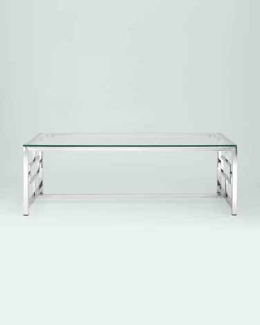Журнальный стол Stool Group 120*60 БРУКЛИН серебро УТ000001493