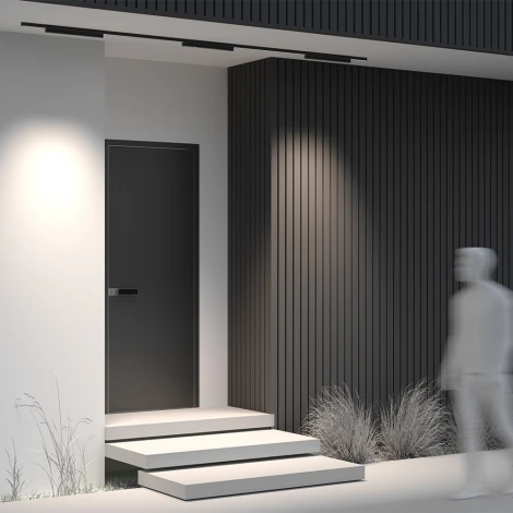 Уличный трековый светильник низковольтный LED 24W 48V Maytoni Points O-TR02-2-S-24WB4K