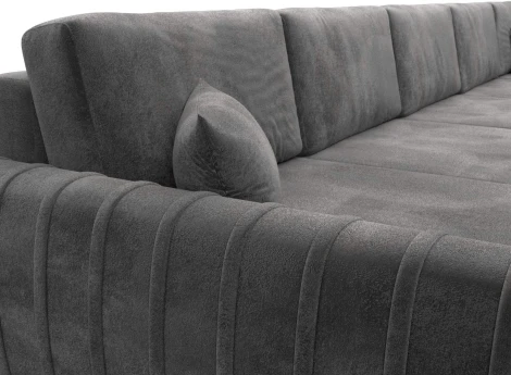 Диван П-образный Лига-057 НПБ МегаЛонг Лига Диванов (Велюр) арт.129364