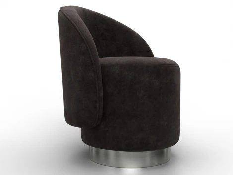 Кресло Лига-108 (Фанера,ДСП,Брус,Велюр/Коричневый) Лига Диванов 136468