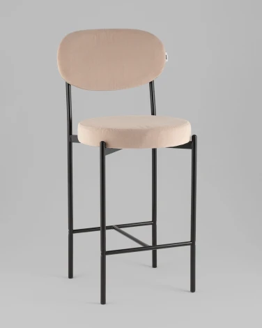 Стул Бриф Original N полубарный велюр бежевый 2 шт. Stool Group УТ000042862