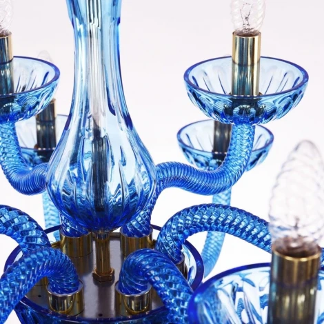 Подвесная люстра Bohemia 1311 1311/12+6/360/2d G Aq/Aquamarine/M-1H