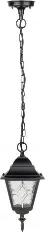 Уличный светильник подвесной Oasis Light QUADRO M lead GLASS 79905MlgW Bl (220V, на цепи, фонарь, IP44)