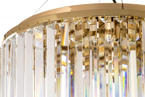 Подвесная люстра Arti Lampadari Enio E 1.5.D50.101 GP (220V, хрусталь, на тросе)