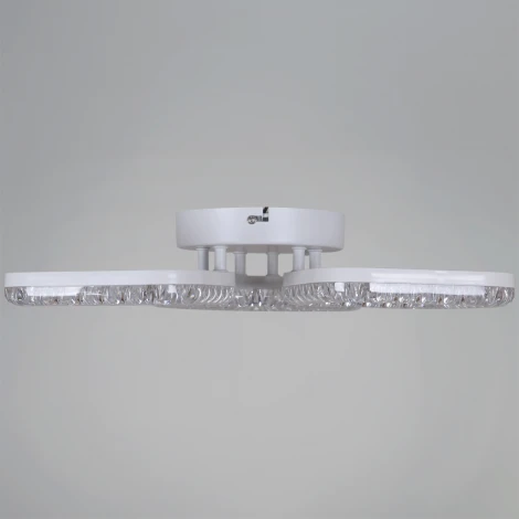 Потолочная люстра светодиодная на штанге с пультом регулировкой цветовой температуры, яркости и ночным режимом Reluce 09848-0.3-03A WH