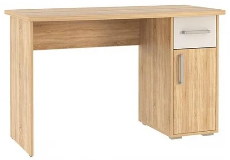 Компьютерный стол Woodville Лайт-1 120 см дуб сонома / белый 282650