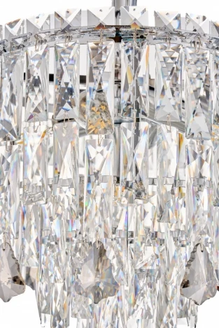 Подвесная люстра Fluorite The Empress FL1062-5P (220V, хрусталь, на цепи, круглые)