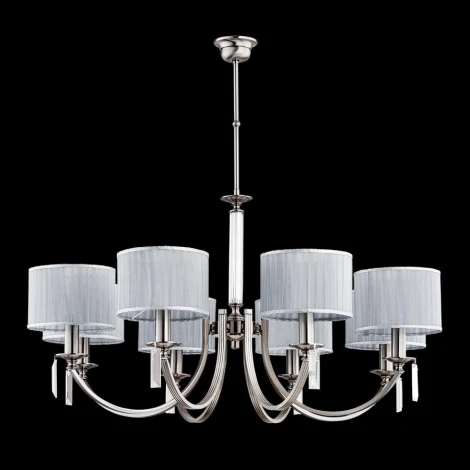 Потолочная люстра на штанге Kutek Zevio ZEV-ZW-8(N/A) (220V, хрусталь Swarovski)