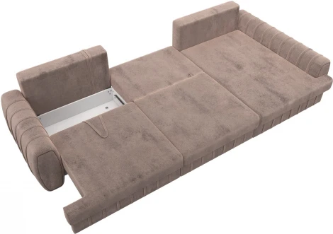 Диван угловой Лига-057 НПБ Лонг угол правый Лига Диванов (Велюр) арт.129304