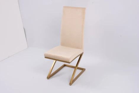 Стул обеденный Палермо MC799-BG-1, 60х46х105 см, бежевый/матовое золото IST-CASA