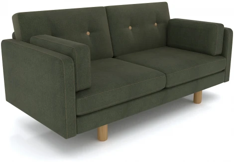 Диван Arsko Ингвар М зеленый велюр