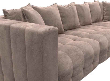 Диван угловой Лига-052 НПБ Лонг угол универсальный Лига Диванов (Велюр) арт.128819