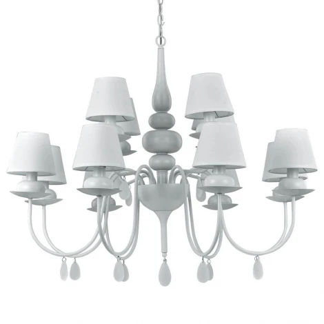 Подвесная люстра Ideal Lux Blanche SP12 NERO