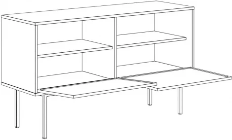 Тумба малая Boho ОГОГО (арт.578436), (ЛДСП/Зеленый,Черный)