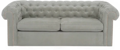 Диван Chesterfield ОГОГО (арт.329668), (Ткань/Серый)