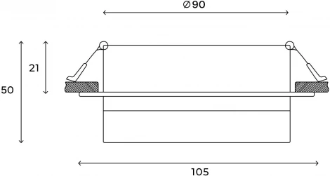 Встраиваемый светильник Hesby Lighting Nimbus HSBL_0130 (220V)