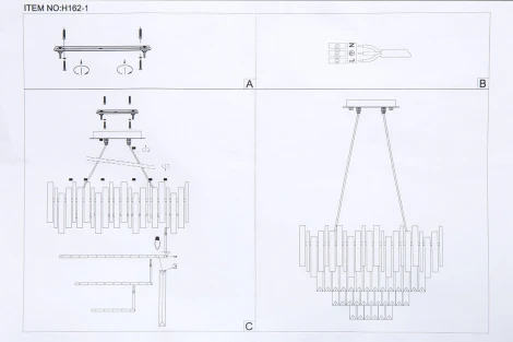 Подвесная люстра Hiper Grace H162-1