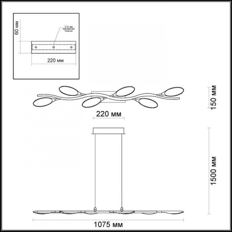 Подвесной светильник Odeon Light Scoppa 3994/32L