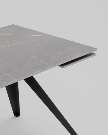 Стол раздвижной Лоуренс 120-180х80х76 см Armani Grey керамика арт.УТ000040569