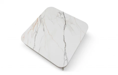 Стол журнальный CT2360 (90) бежевая матовая керамика/DR#45/бежевый ESF 5745