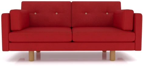 Диван Arsko Ингвар М красный велюр