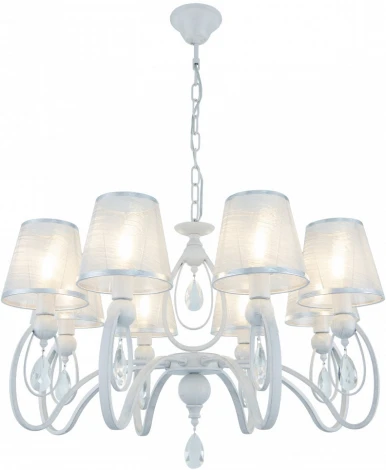 Подвесная люстра Arte Milano AM347203 347203/8 WT+SL (220V, подвески, на цепи)