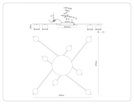 Потолочная люстра Ambrella Comfort FL51760