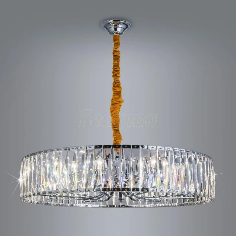 Подвесная люстра Eletto EL321P10 (220V, хрусталь, подвески, на цепи, круглые)
